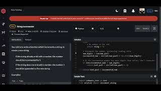 Codewars | String incrementer | Python 5 kyu