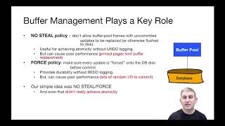 Lecture 20 Part 4 STEAL / NO FORCE, UNDO and REDO