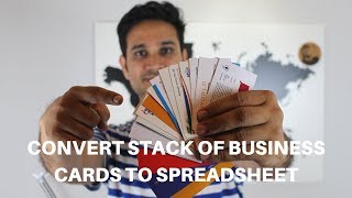 Convert Stack of Business Cards With CamCard App | Instant Save