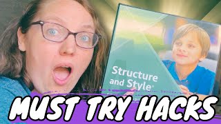 Homeschool Hacks For IEW Structure & Style Writing Curriculum