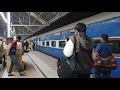 amritsar mail arriving at howrah junction railway station india in 4k ultra hd