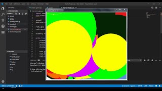 Random circles using python