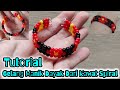 beaded memory wire bracelets | cara membuat gelang manik dayak dari kawat spiral | gelang dayak