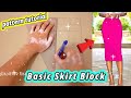 ✂️ How to Make Basic Skirt Block × Pattern Making × Skirt Drafting × Sewing Tutorial