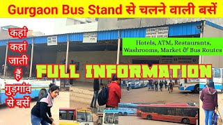 Gurgaon Cyber City का Bus Stand | गुड़गांव बस अड्डे से कहां कहां जाती हैं Buses | Full Information