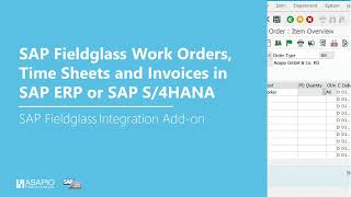 Demo - SAP Fieldglass Integration of work orders, time sheets and invoices with SAP ERP / S/4HANA