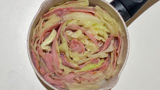 [ENG] 순식간에 사라지는 초간단 베이컨 양배추찜 Steamed Bacon Cabbage