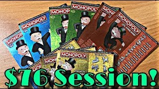 NEW TICKETS! MONOPOLY SERIES! THESE ARE SO COOL! California Lottery Scratch Off Tickets