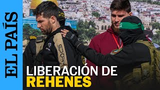 GUERRA ISRAEL | La liberación de los tres rehenes israelíes y los 369 palestinos | EL PAÍS