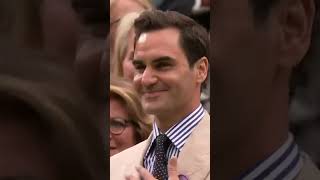 Roger Federer is back at Centre Court 😍👏 #shorts