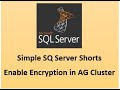 How to enable TDE encryption in AG cluster?