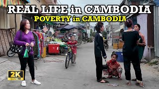 Cambodia Hidden Poverty | Walk At Thma Koul village Phnom Penh Cambodia [2K]