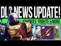 Destiny 2 | DLC NEWS UPDATE! New TRIBUTE! Lost Vendor, Broken Exotics, Iron Ritual, Trials & More!