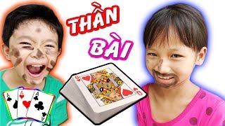 Tony | Thách CHƠI BÀI QUẸT LỌ Siêu Bựa | Children Play Cards
