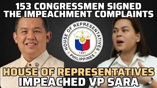 HOUSE FINALLY IMPEACHED VP SARA WITH 153 SIGNATURES