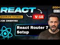 React Router tutorial in Hindi #1 Setup with React js 18