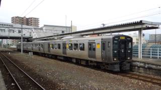 福北ゆたか線813系 新飯塚駅発着 JR Kyushu Fukuhoku Yutaka Line 813 series EMU