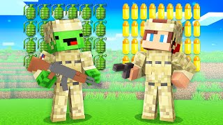 Mikey Army vs JJ Military Survival Battle in Minecraft ? (Maizen)
