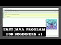 EASY JAVA PROGRAM to print your name and class (Especially for Beginners) Short Video. ICSE