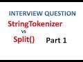 StringTokenizer vs Split() in java Part 1- Hindi