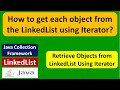 How to get each object from the LinkedList using Iterator? |  LinkedList (Iterator)