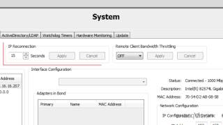 System Page, exacqVision