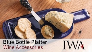 Blue Wine Bottle Serving Platter Unboxing