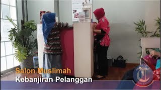 Jelang Lebaran Salon Muslimah Di Palembang ini Kebanjiran Pelanggan