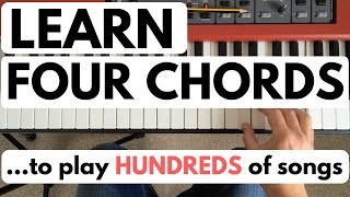 Piano chords for beginners: learn four chords to play hundreds of songs