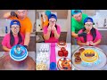 Wednesday addams cake vs Emoji cake ice cream challenge! 🍨 #fnaf #funny by Ethan Funny Family