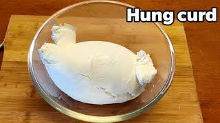 Hung curd recipe|how to make Hung curd at home|Hung curd recipe in Hindi