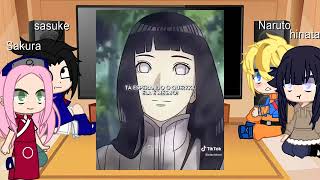 time 7 +hinata (sem kakashi) reagindo ao futuro