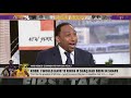 Stephen A. reacts to Kobe saying he would have won 12 rings if Shaq were in shape  First Take