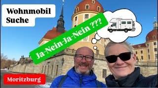 Auf Wohnmobilsuche und Sightseeingtour - Stellplatz am Schloss Moritzburg bei Aschenbrödl