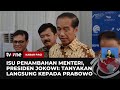 Presiden Jokowi Menanggapi Rumor Penambahan Menteri Kabinet Prabowo | Kabar Pagi tvOne