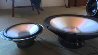 Sony gpx88 subwoofer original vs selenium fora da caixa excursionando