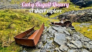 Cwt y Bugail quarry a short explore of this remote quarry