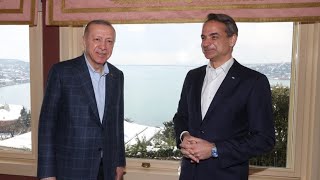 Greek PM Mitsotakis Meets Turkey's President Erdogan