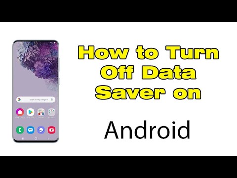 Cómo desactivar el ahorro de datos en un teléfono Android Samsung Galaxy