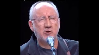 Pete Townshend at Royal Albert Hall in London on 23 November 2011
