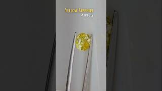 Amazing Yellow sapphire 4.95 cts✨ #sapphire #ceylon #gemstone #gems #pukhraj #neelam #shortsfeed