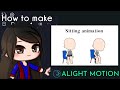 How to make a sitting animation in Alight Motion || Gacha Stu-Club Tutorial ||