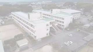 空から学校訪問　みやき町立中原中学校（佐賀県みやき町）