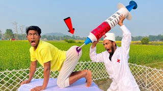 Top New Funny Video 2022 Injection Wala Comedy Video New Doctor Funny Ep-93 By #funcomedyltd