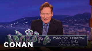 Conan Previews His Bonnaroo Lineup Announcement | CONAN on TBS