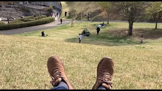 静峰ふるさと公園 桜祭り　広くて気持ちい公園だった　那珂市