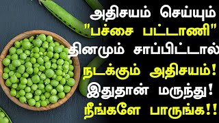 பச்சை பட்டாணி சாப்பிட்டால் அதிசயம்! | Health Benefits of Green Peas in Tamil| Green Peas Health Tips