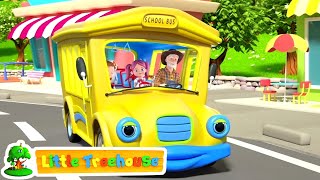 Wheels on the Bus | Kindergarten Nursery Rhymes for Babies | Cartoon Songs by Little Treehouse