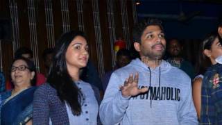 Allu Arjun and Duvvada Jaganadam team at Sandhya theater || Alluarjun || Cinem acircle