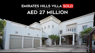 Congratulations to our agent on selling this amazing 7 BR Villa in Emirates Hills!